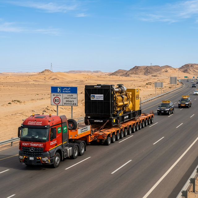 نقل معدات ثقيلة مصنع العامري